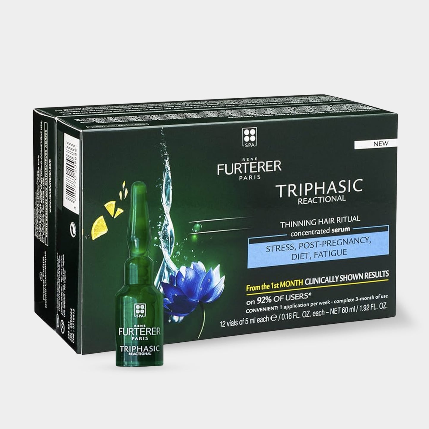 Rene Furterer Triphasic Reactional Concentrated Serum - Natural Topical