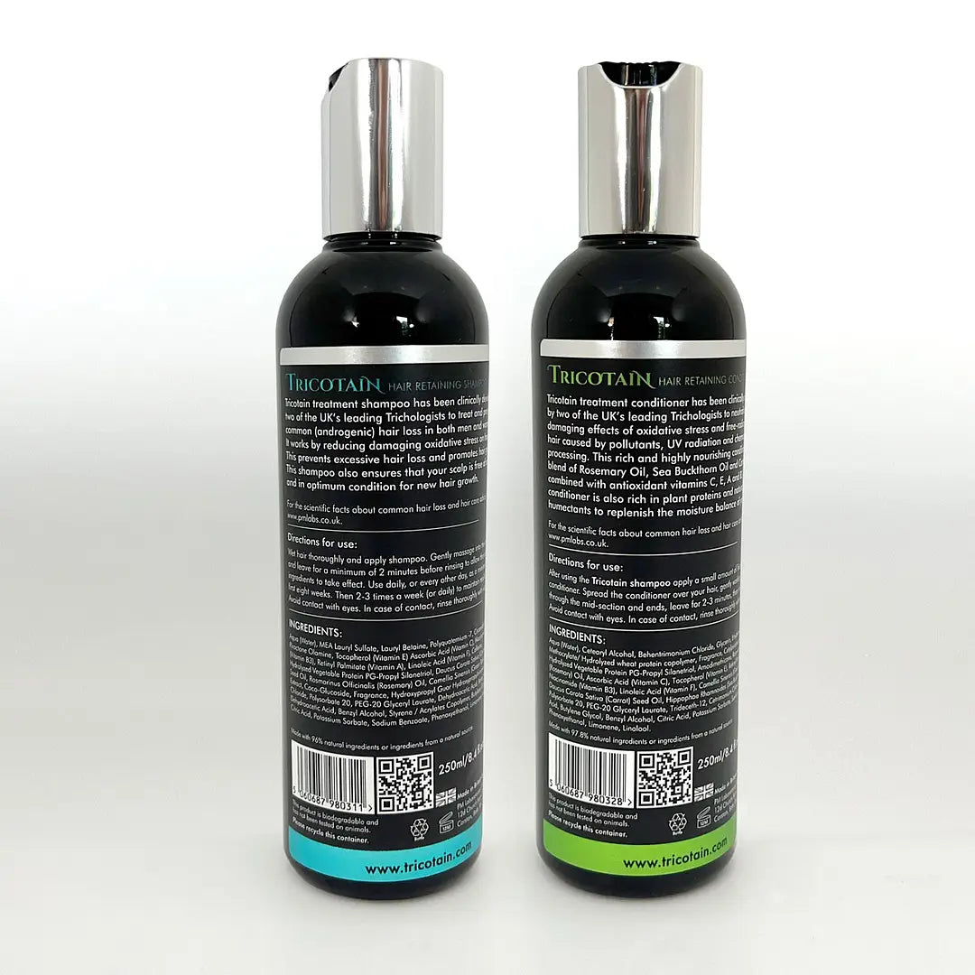 Tricotain Shampoo and Conditioner Bottle - Back