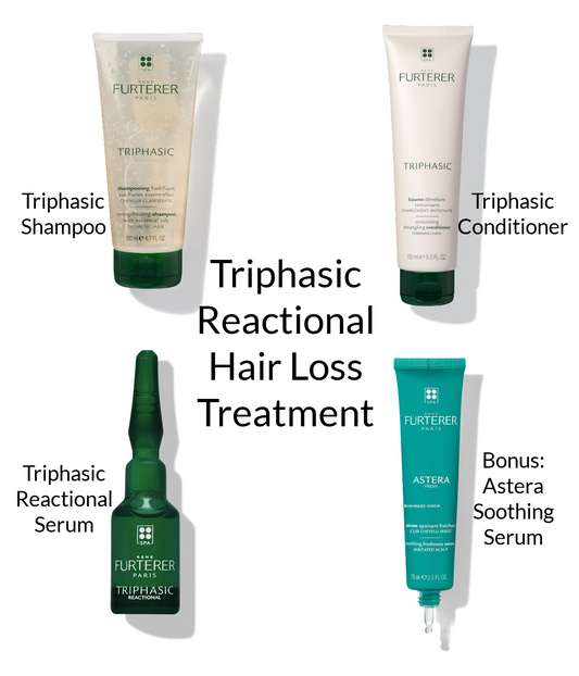 Rene Furterer Triphasic Reactional Treatment with Added Bonus Astera Fresh Soothing Serum!